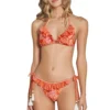 Exotic Elegance Ruffle Triangle Bikini Top