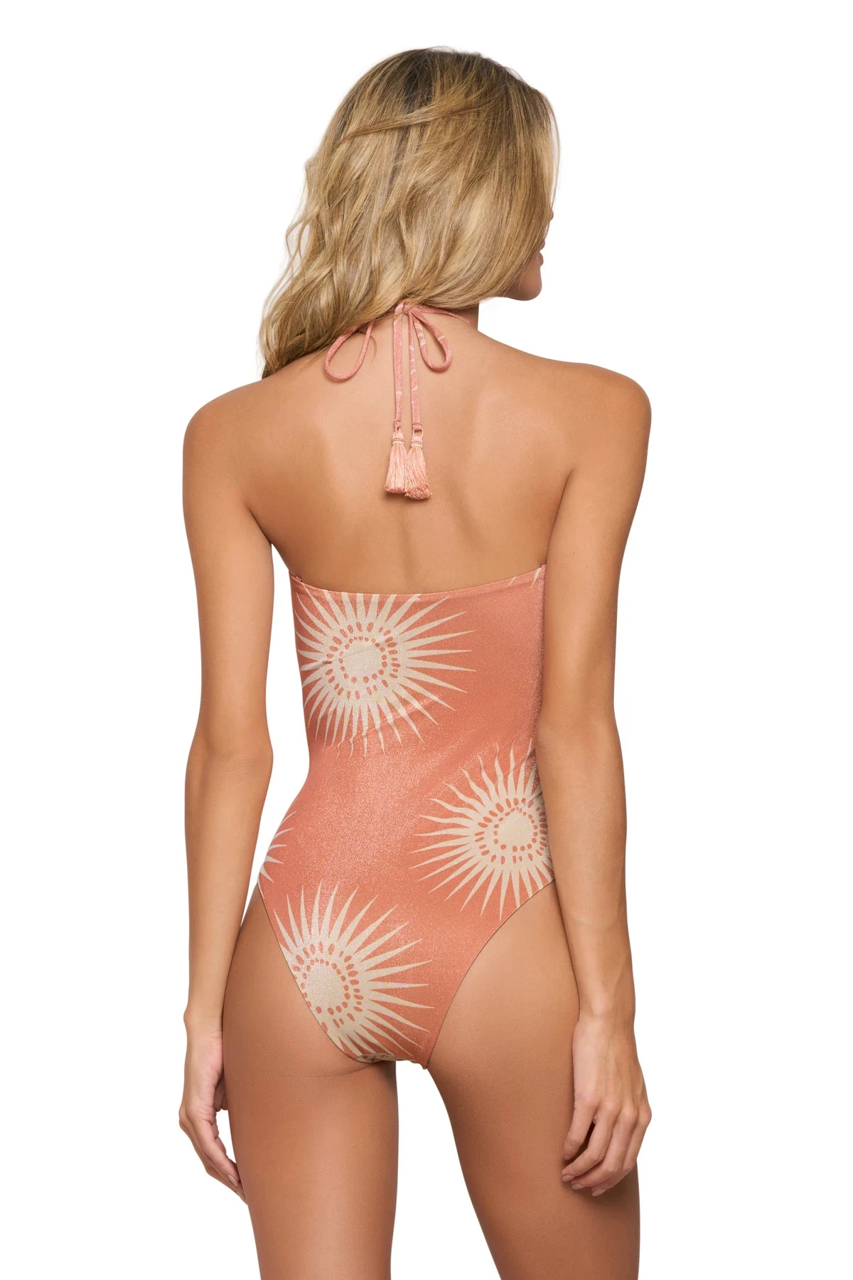 Metallic Cutout One Piece Swimsuit 2 Metallic Cutout One Piece Swimsuit - Image 2