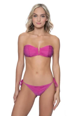 Ruched Bandeau Bikini Top
