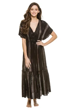 ELAN V-Neck Maxi Dress