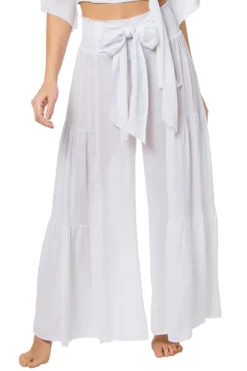 ELAN Wide Leg Bow Tie Pants