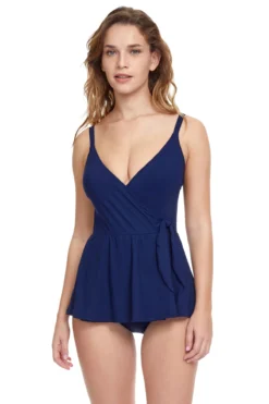 Surplice One Piece Swimdress