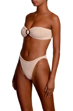 Flora Two Piece Bikini Set 6 Flora Two Piece Bikini Set -Beachwear Threads FLORA BIKINI Bikini Set Blush Side