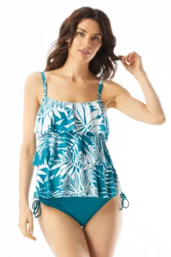 Jane Ruffle Tiered Tankini Top