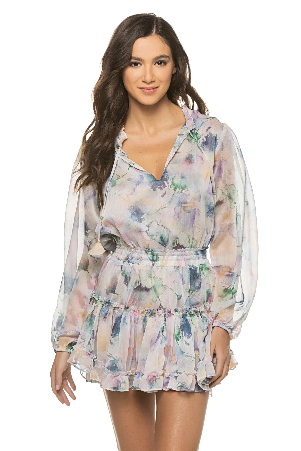 Lorena Long Sleeve Mini Dress 1 Lorena Long Sleeve Mini Dress