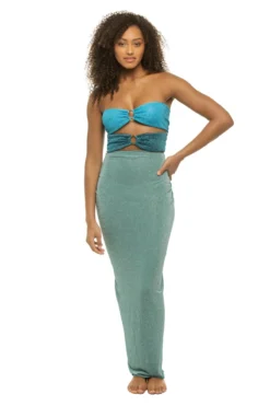 Isla Metallic Maxi Dress