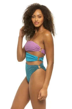 Isla Bandeau Cutout One Piece Swimsuit -Beachwear Threads ISLA ONE PIECE One Piece Swimsuit Maracana Side