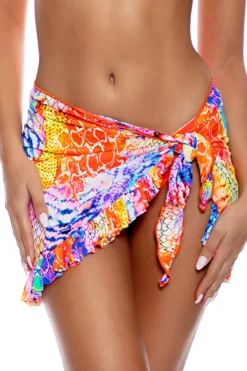 Neon Ruffle Sarong