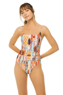Desert Dream Shirred One Piece Swimsuit