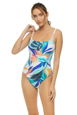 Coastal Palms Lingerie One Piece Swimsuit