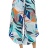 Coastal Palms Cropped Palazzo Pants