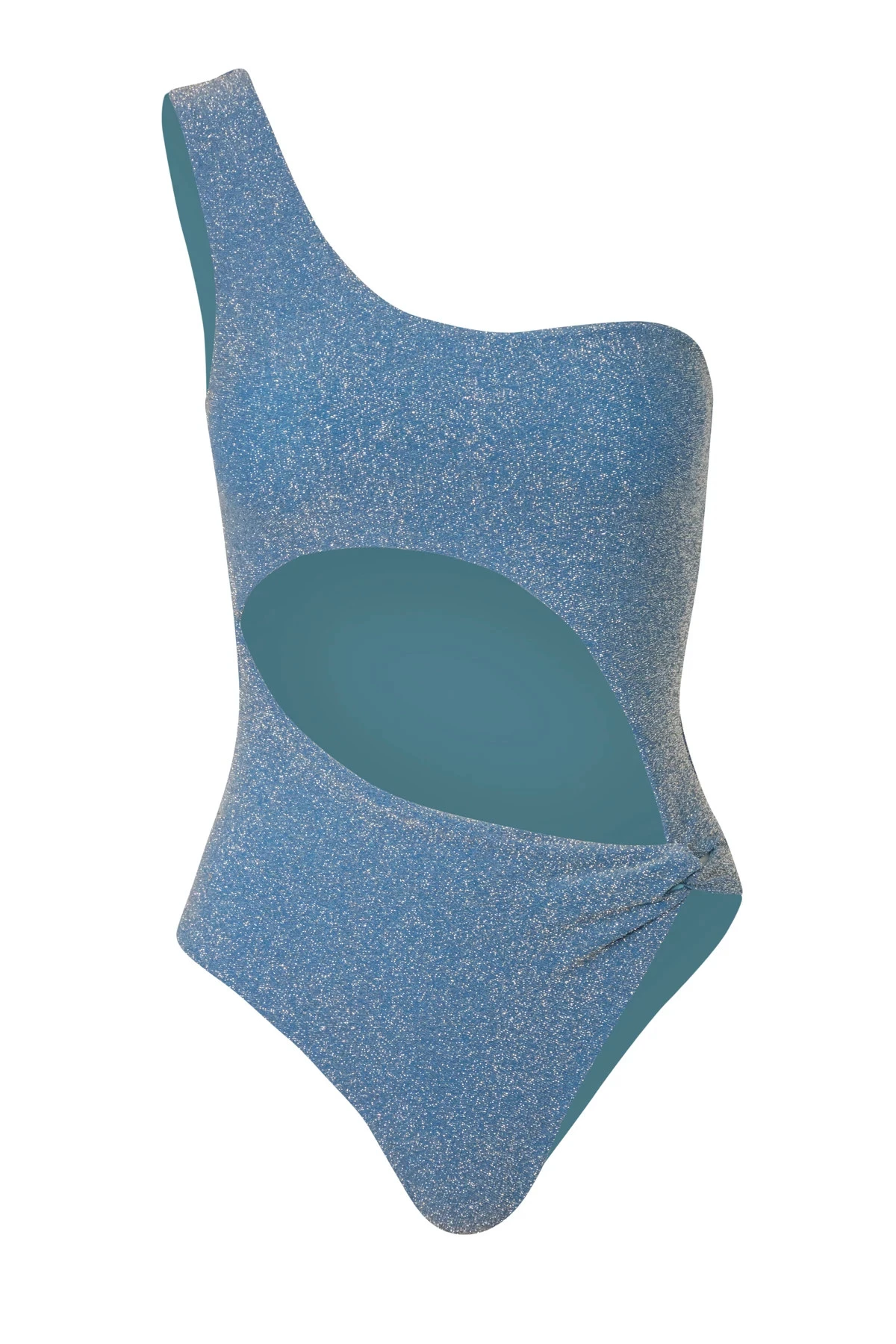 Nikka Metallic Asymmetrical One Piece Swimsuit 4 Nikka Metallic Asymmetrical One Piece Swimsuit - Image 4