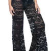 Crochet Lace Tie-Up Pants