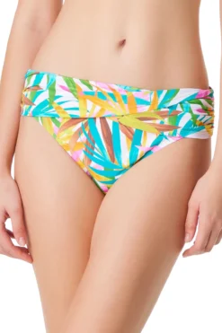 Tropical Sarong Banded Hipster Bikini Bottom