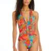 The Heat Is On Plunge Halter One Piece Swimsuit
