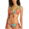 The Heat Is On Tie-Front Halter Bikini Top