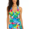 Life Of The Party Halter Tankini Top
