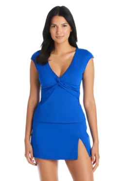 Cap Sleeve Tankini Top