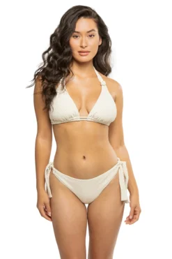 Riley Textured Halter Sliding Bikini Top