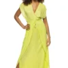 ELAN Deep V Adjustable Waist Caftan