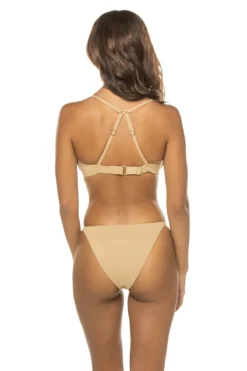 Ryan Shimmer Underwire Bikini Top 5 Ryan Shimmer Underwire Bikini Top -Beachwear Threads RYAN SH Bikini Top Champagne Back1