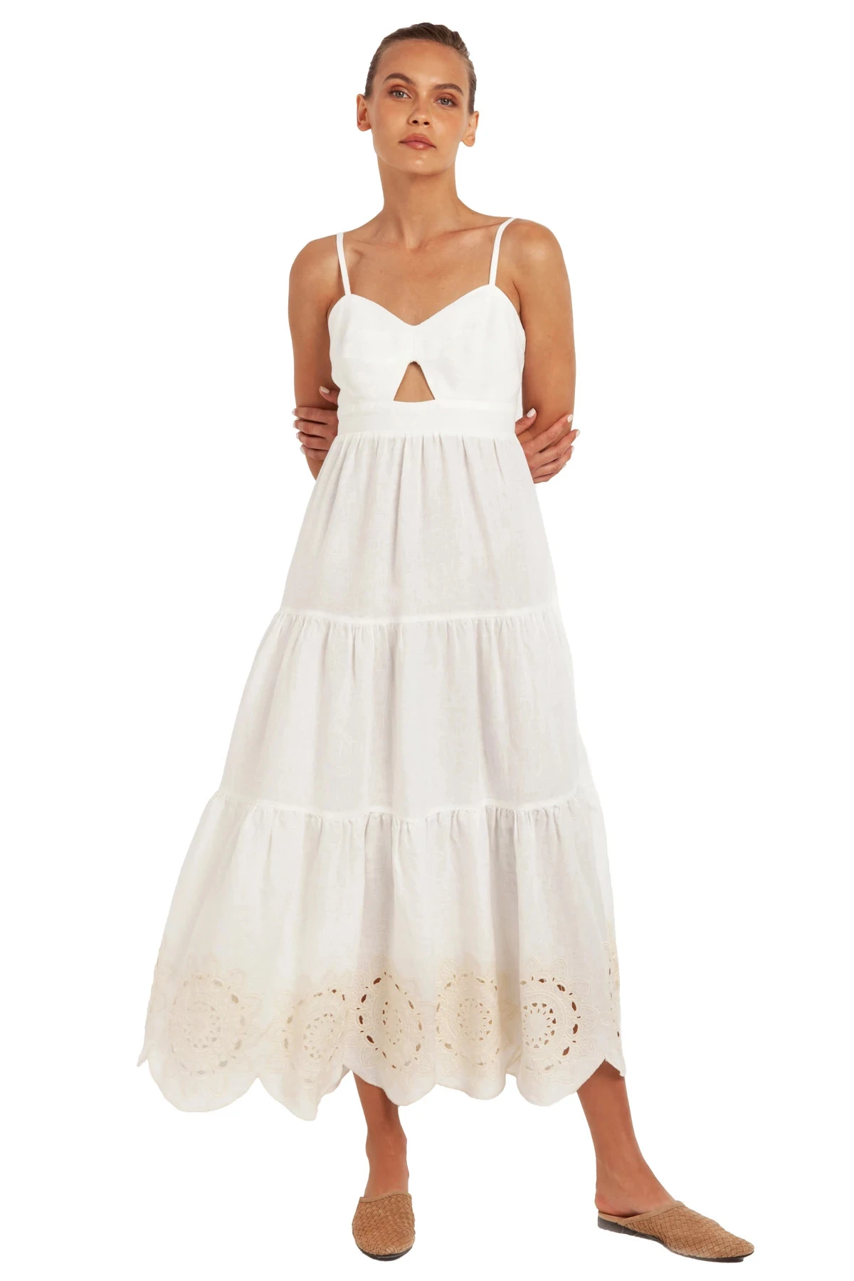 Embroidered Midi Dress 1 Embroidered Midi Dress