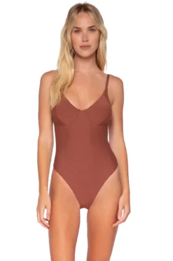 Over The Shoulder One Piece Swimsuit
