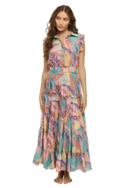 Clarita Button-Up Midi Dress