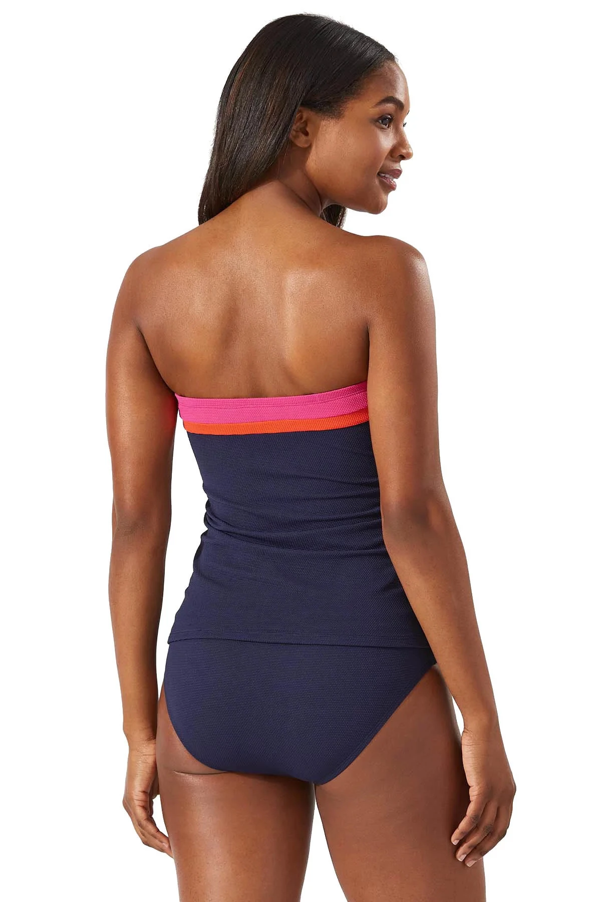 Tommy Bahama Colorblock Bandini Molded Bandeau Tankini Top 2 Tommy Bahama Colorblock Bandini Molded Bandeau Tankini Top - Image 2