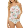 Tommy Bahama Breezy Botanical High Neck Tankini Top