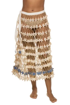 Star Crochet Midi Skirt
