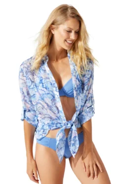 Tommy Bahama High Low Boyfriend Shirt