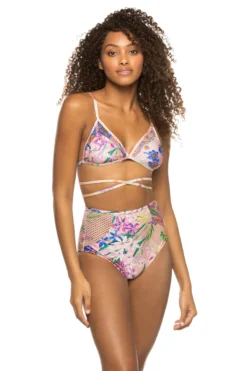 Iris Wrap Triangle Bikini Top