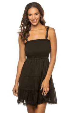 ELAN Smocked Mini Dress