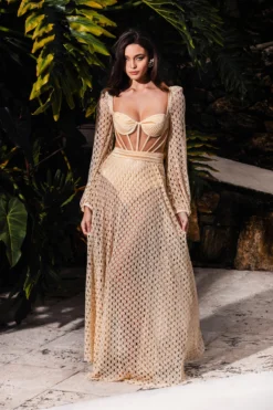 Monstera Maxi Beach Dress 7 Monstera Maxi Beach Dress -Beachwear Threads VEL23500US Apparel Dress Sand Lifestyle