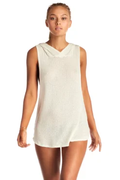 Drifter Sleeveless Creme Hoodie